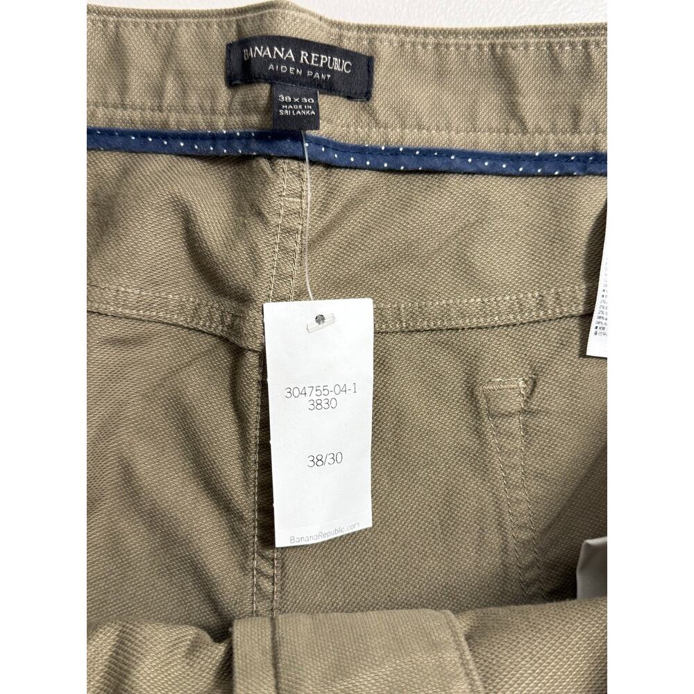 Banana Republic Aiden Brushed Chino Slim Fit Pants – Khaki – 38x30 NWT - Picture 6 of 12